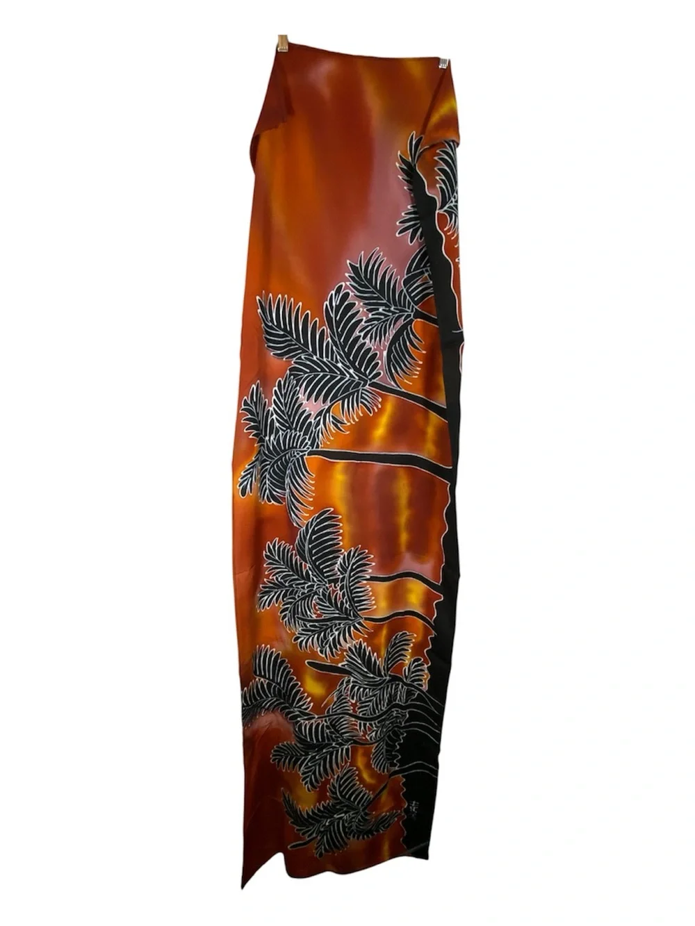 BATIK Rayon Jewel Tone Wrap Wall Hanging Tropical Design
